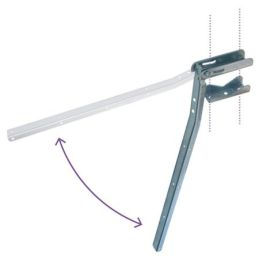 ZB070 folding outdoor clothesline supports (pair)