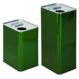 Tinplate oil cans without cap