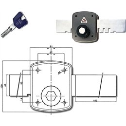 Lock apply CR 1500L Targetta K55 Key