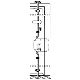 Serie aste per serrature triplici CR 90-01 diritte