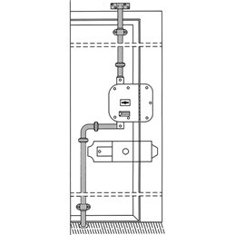 Serie aste per serrature triplici CR 91-02 sbilanciate