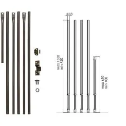Quintuple lock rod series MOIA 100Q