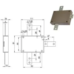 Diverter for MOIA 140/40 quintuple lock