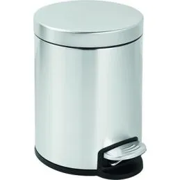 Stainless steel poubelle pedal bin lt.5
