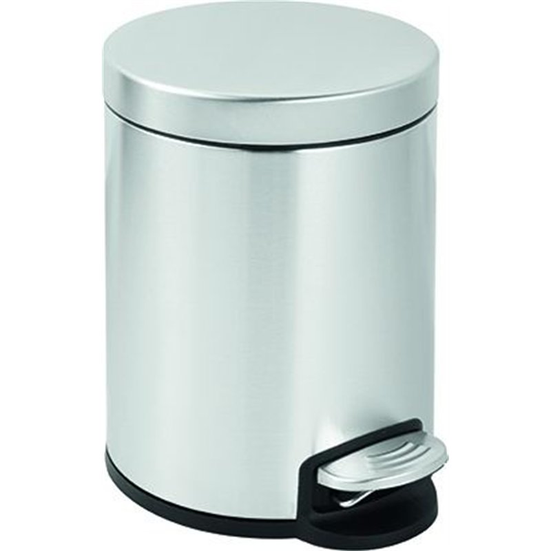 Pattumiera poubelle a pedale INOX lt.5