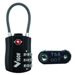 Combination arc lock for VIGOR TSA suitcases