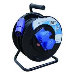 Avvolgicavo a rullo 2 prese CEE 25 mt. 230V 3x2.5mmq