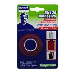 Nastro biadesivo 19x1.5mt BOSTON trasparente