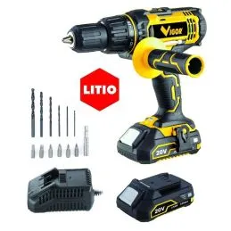 Trapano avvitatore percussione Litio Vigor VI-T20P/LI 20V 1.5Ah