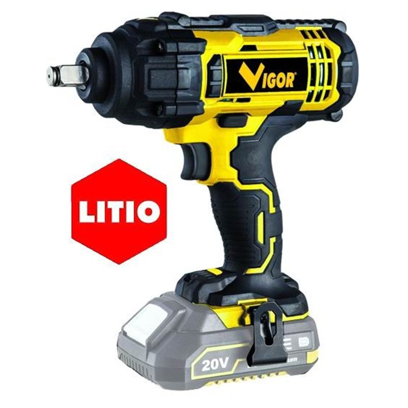 VIGOR VI-AI20/LI 20 Volt cordless impact wrench without battery