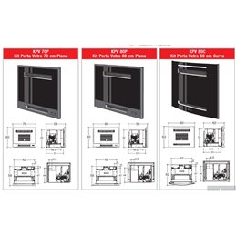 Pellet fireplace insert Montegrappa AZIMUT 9V Kw 9.3 ventilated