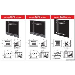 Inserto camino a pellet Montegrappa AZIMUT 11X Kw 11,3 canalizzato 