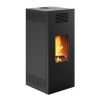 Wood-burning heating stove IDRO Caminetti Montegrappa NOIR