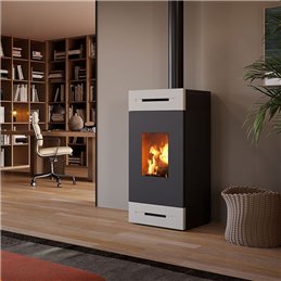 TermoStufa a legna IDRO Caminetti Montegrappa TILE MLW22V 5
