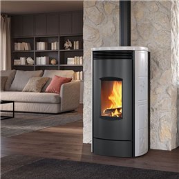 TermoStufa a legna IDRO Caminetti Montegrappa ALPINA MLW22V 5