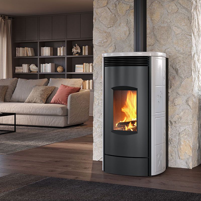TermoStufa a legna IDRO Caminetti Montegrappa ALPINA MLW22V 5