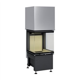 Montegrappa TK 03F three-sided wood-burning fireplace