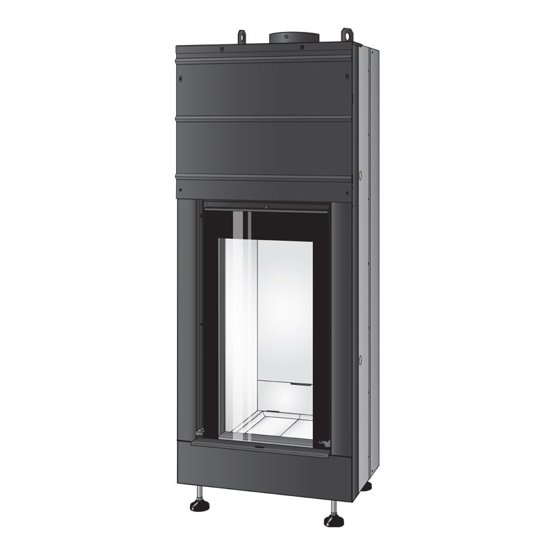 Wood-burning fireplace Montegrappa LIGHT 03 61x81 10Kw
