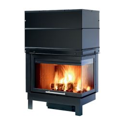 Corner fireplace Montegrappa CM P05 92x55.5 11 kW
