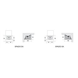 SPAZIO cladding for fireplace CM P05 Montegrappa