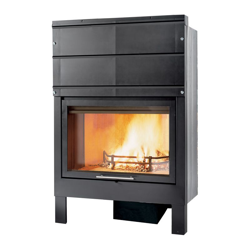 Caminetto a legna frontale MB MEGAFIRE 109x67 13,5 kW