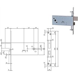 ISEO 981901BFZ double bit band lock