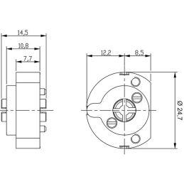 Cilindro di ricambio per serrature ISEO-FIAM 70.01.75