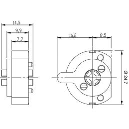 Cilindro di ricambio per serrature ISEO-FIAM 70.10