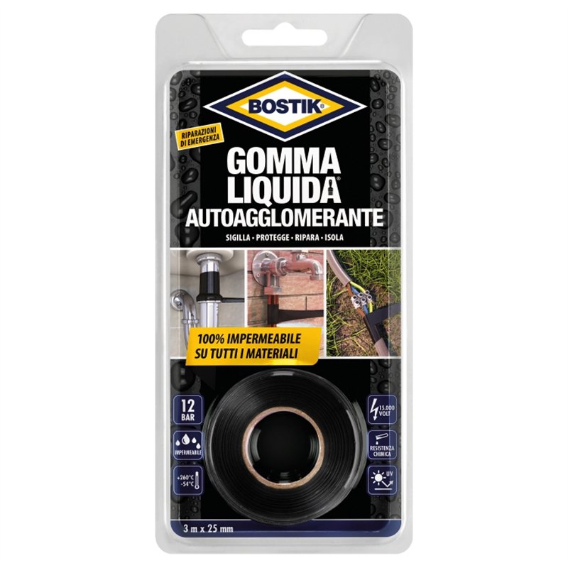 Gomma Liquida Bostik Nastro AUTOAGGLOMERANTE 3 metri D2085