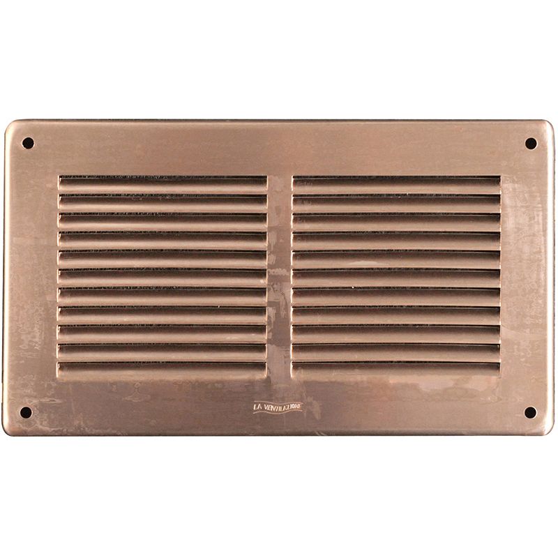 Rectangular copper ventilation grille 240X140