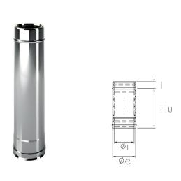 0.33 meter pipe I1T3 ISO10 INOX Double wall flue