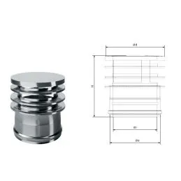 Ring cap I1TLN ISO10 INOX Double wall flue