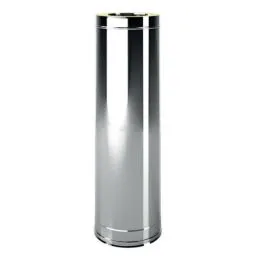 Tubo da 0,33 metro I5T3 ISO50 INOX Canna fumaria doppia parete