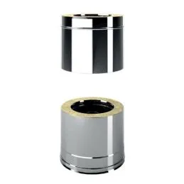 Telescopic pipe I5ET ISO50 INOX Double wall flue