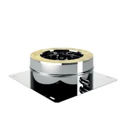 Piastra base con scarico laterale I5PP ISO50 INOX Canna fumaria