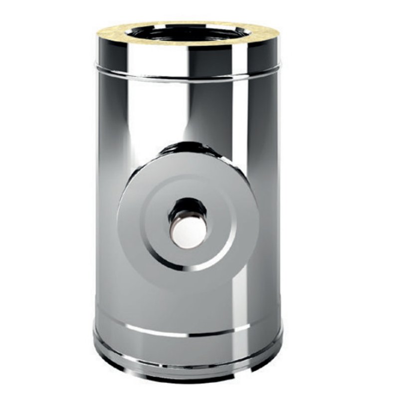 Inspection module 600°C max 200 Pa I5ITH ISO50 INOX Double wall