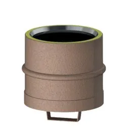 Tappo cieco con maniglia K1TA ISO10 RUSTY Canna fumaria doppia