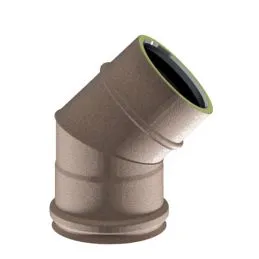 45° bend K1C4 ISO10 RUSTY Double wall flue