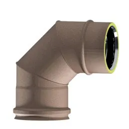 Curva a 90° K1C9 ISO10 RUSTY Canna fumaria doppia parete