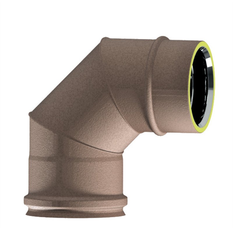 Curva a 90° K1C9 ISO10 RUSTY Canna fumaria doppia parete