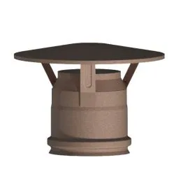 Cappello terminale parapioggia K1CC ISO10 RUSTY Canna fumaria