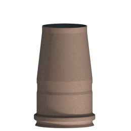Truncated conical end cap K1TO ISO10 RUSTY Double wall flue