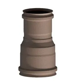 Giunzione doppia-mono K1RCU ISO10 RUSTY Canna fumaria doppia