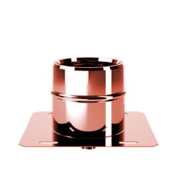 Base plate with central exhaust RIAPPC ISOAIR Copper Double wall flue