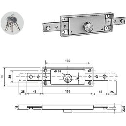 Potent 1600/CIL roller shutter lock