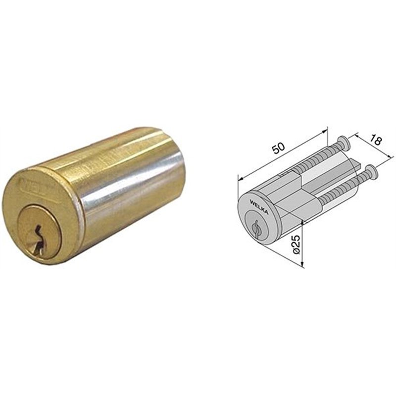 Fixed round cylinder WELKA 603