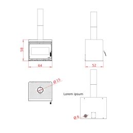 Stufa a legna Palazzetti Asia 80 10 KW 5 stelle - Matteoda La