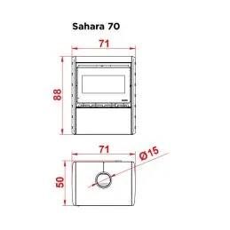 Stufa a legna Palazzetti Sahara 80 12,4 KW 5 stelle