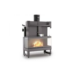 Wood-burning fireplace PALAZZETTI Ecomonobloc EM16:9 3D air