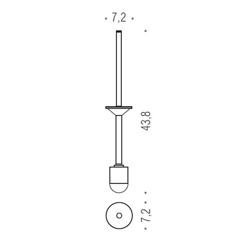 [Spare part] Handle with tuft for WC B4058 Colombo Design
